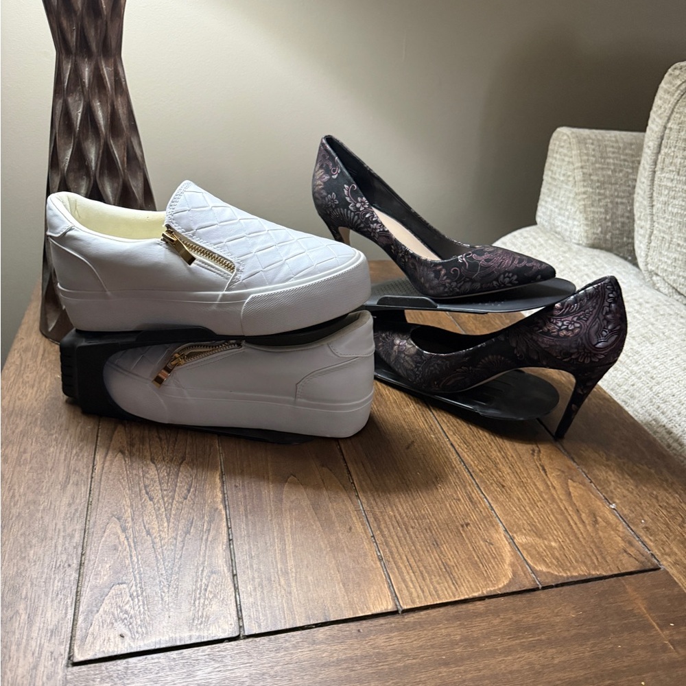 Black Shoe Organizers- Set of 16